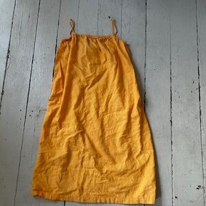 A New Day Vibrant Orange Midi Dress